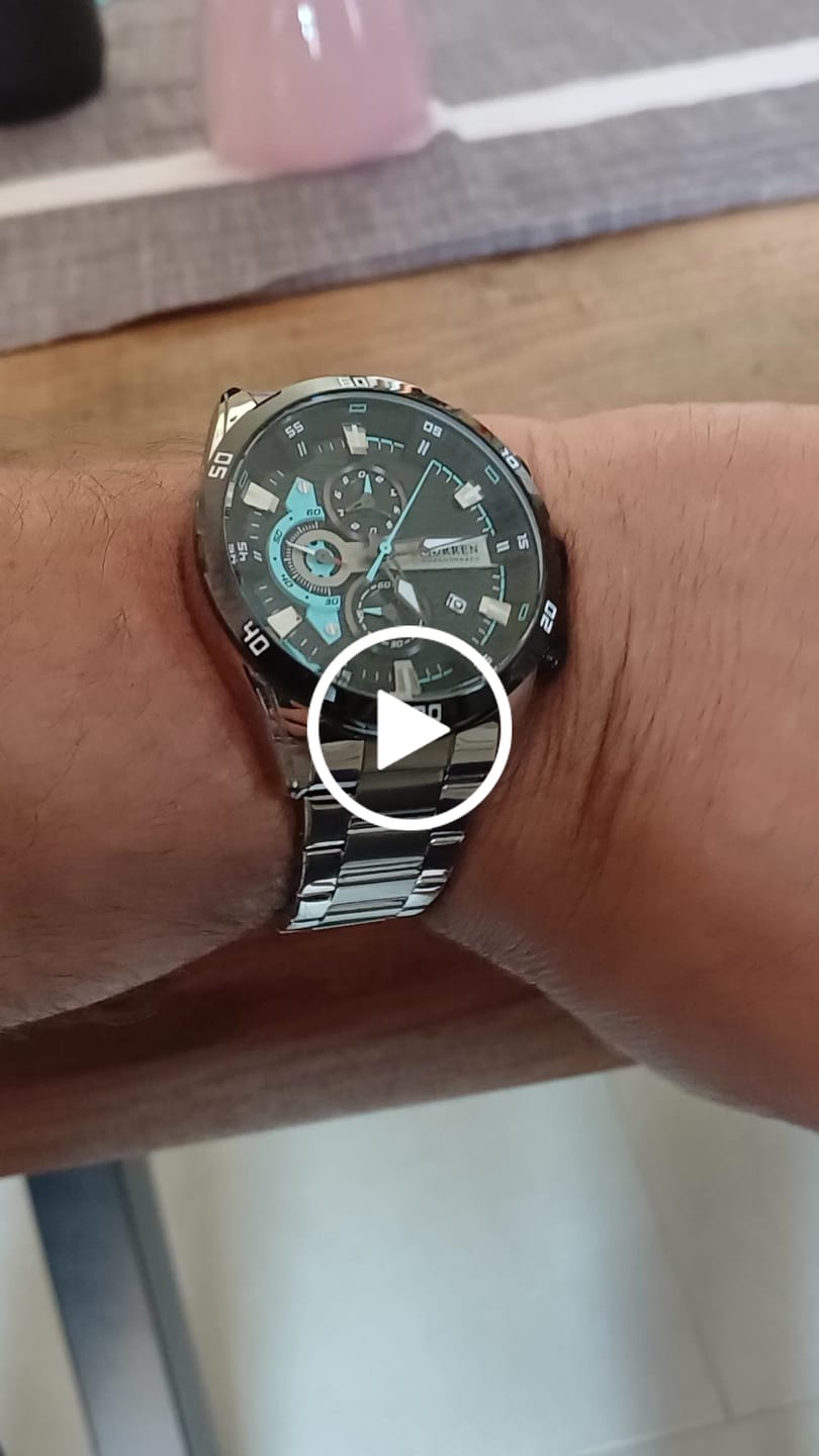 Customer video review of Curren Madrid® orologio uomo acciaio