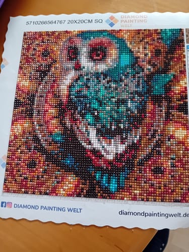 Kundenbewertung mit Foto zu Mandala Eule