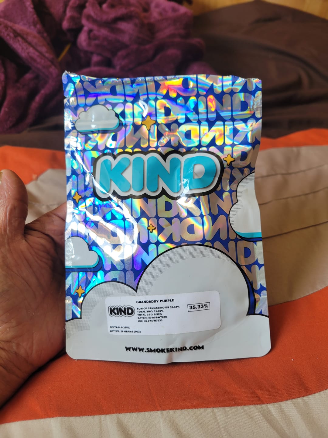 Customer photo review of Purple Trainwreck - Indoor - 28 Grams - Sativa