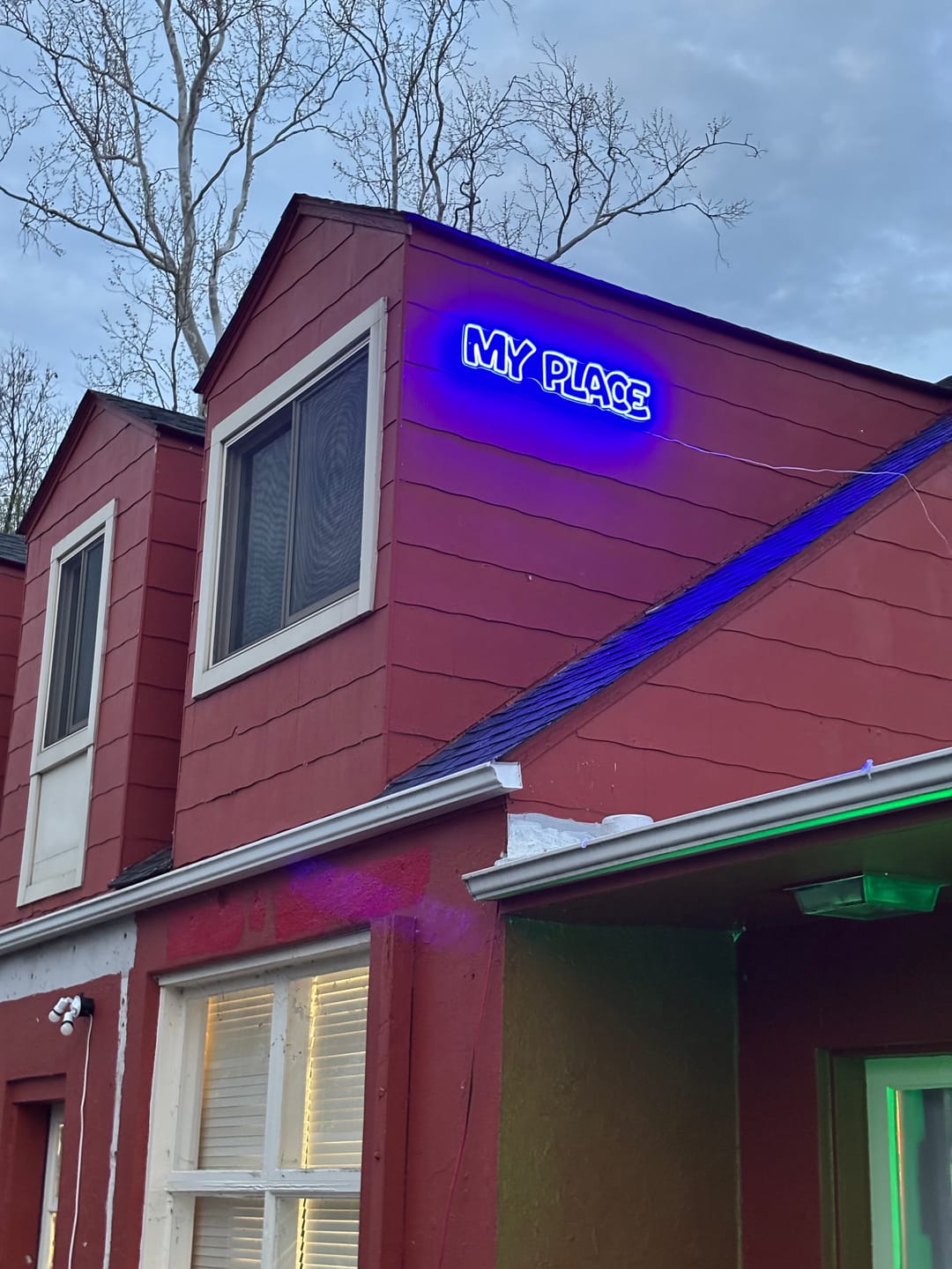 Customer photo review of Custom Neon: MY PLACE