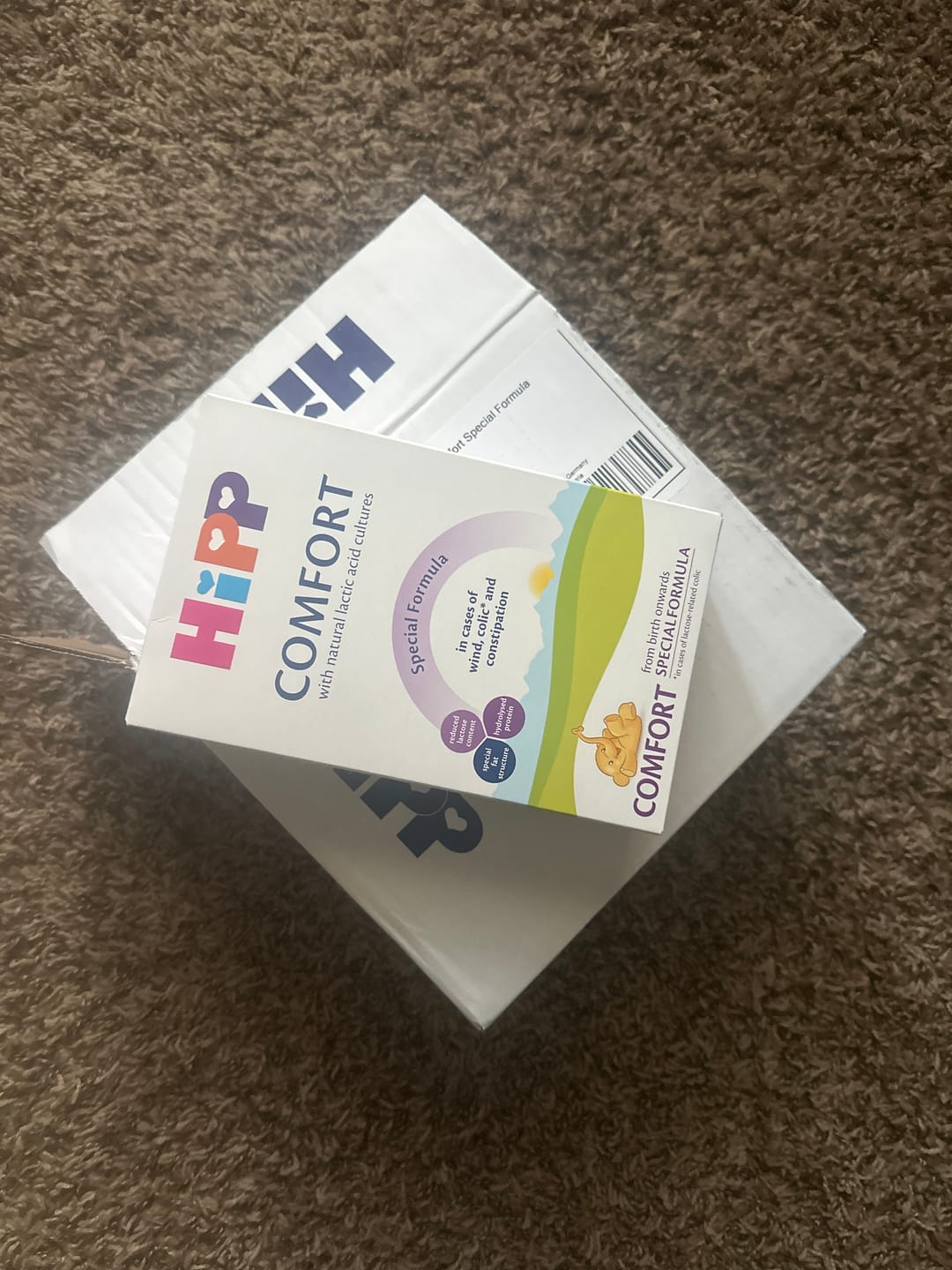 Customer photo review of HiPP German ALL Stages Comfort Baby Formula 600g