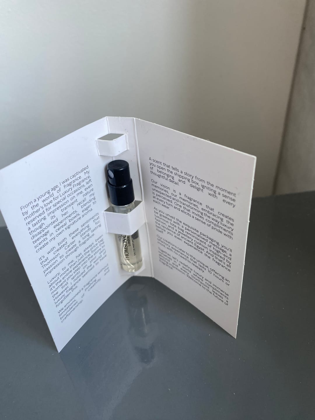 Customer photo review of Smoke & Mirrors | Eau de Parfum | 2ml