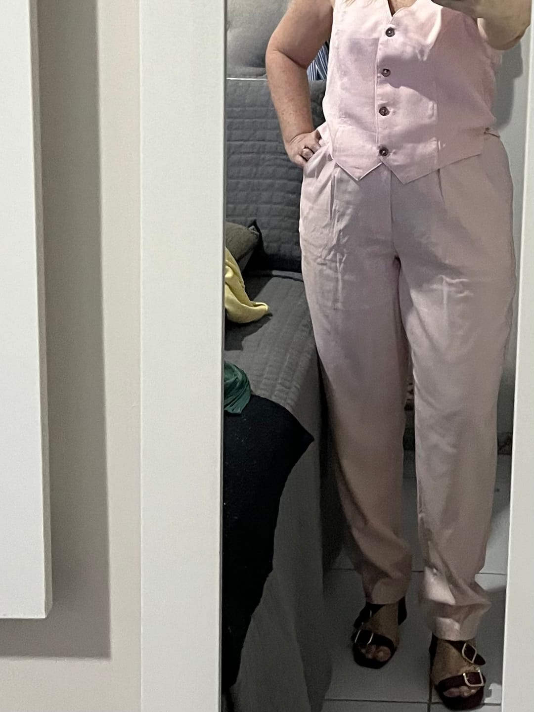 Customer photo review of Colete Calêndula Rosa Claro