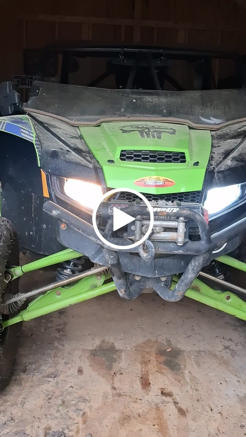 Customer video review of LED H13 Head Light Bulb for Wildcat XX by AWESOMEOFFROAD