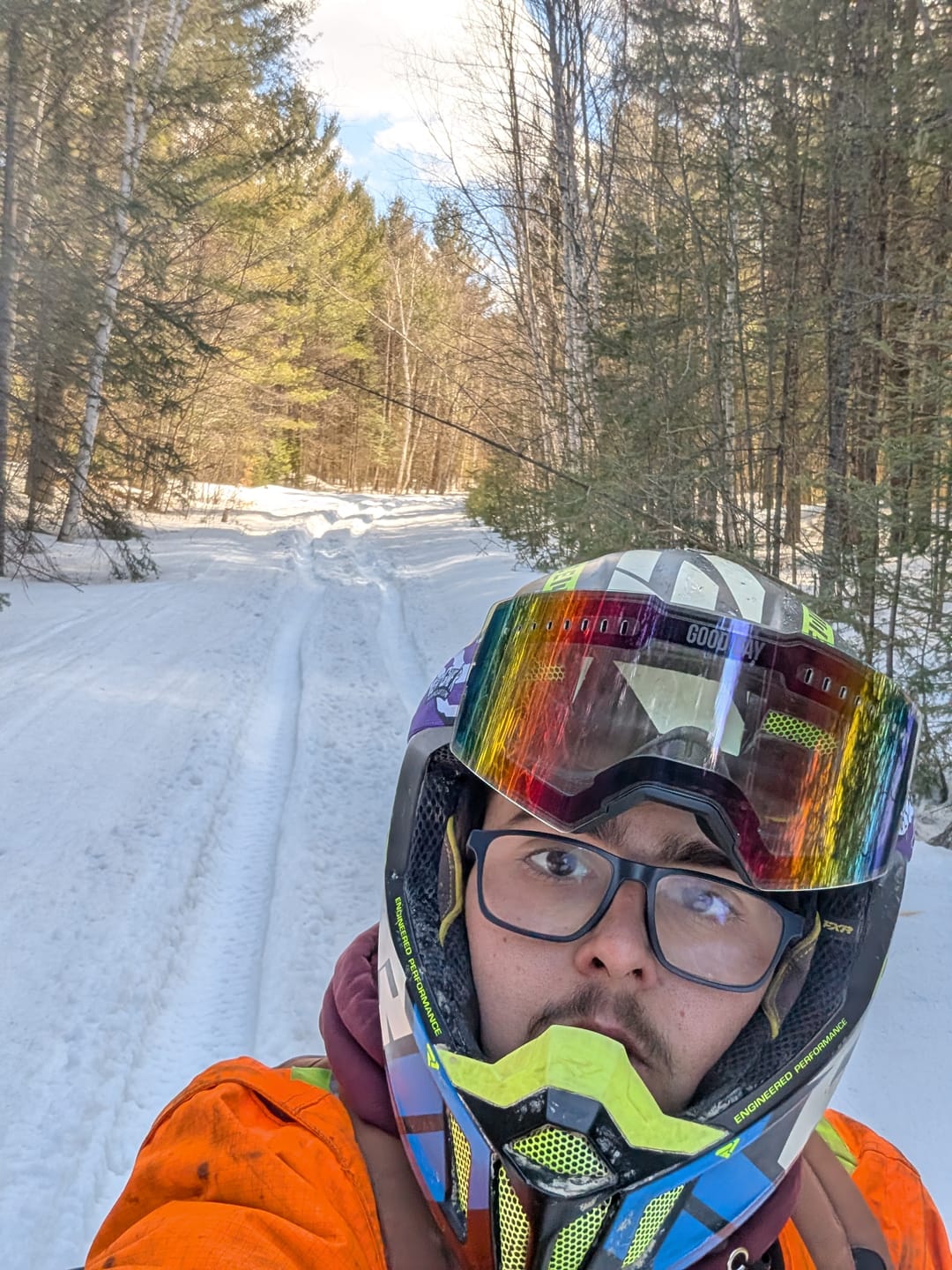 Customer photo review of The Valorie Moto/MTB Goggle - Gasolina Lens