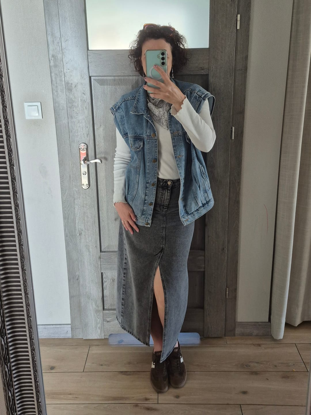 Customer photo review of Spódnica JEANS VINTAGE NEGRO