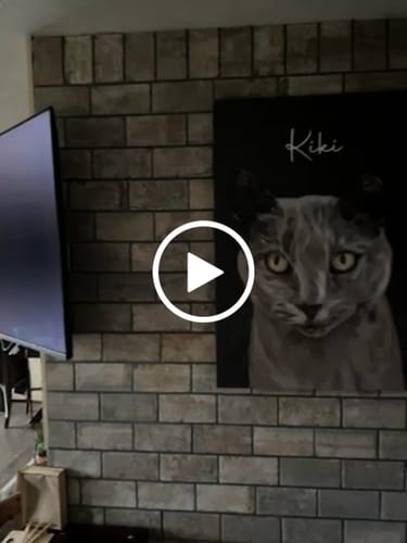 Customer video review of Pet Art Canvas Wrap