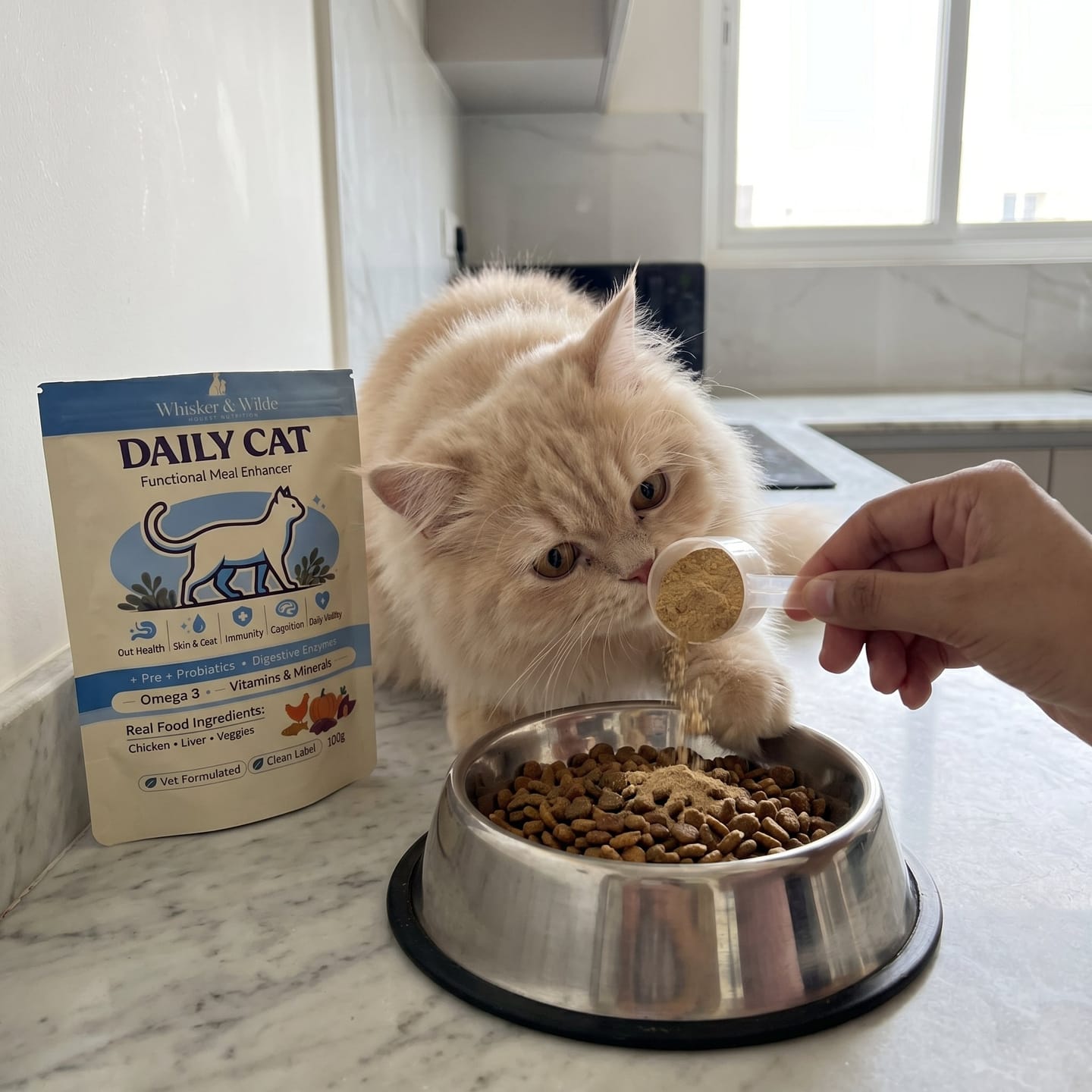 Customer photo review of Daily Cat Topper Functional Daily Support for Cats