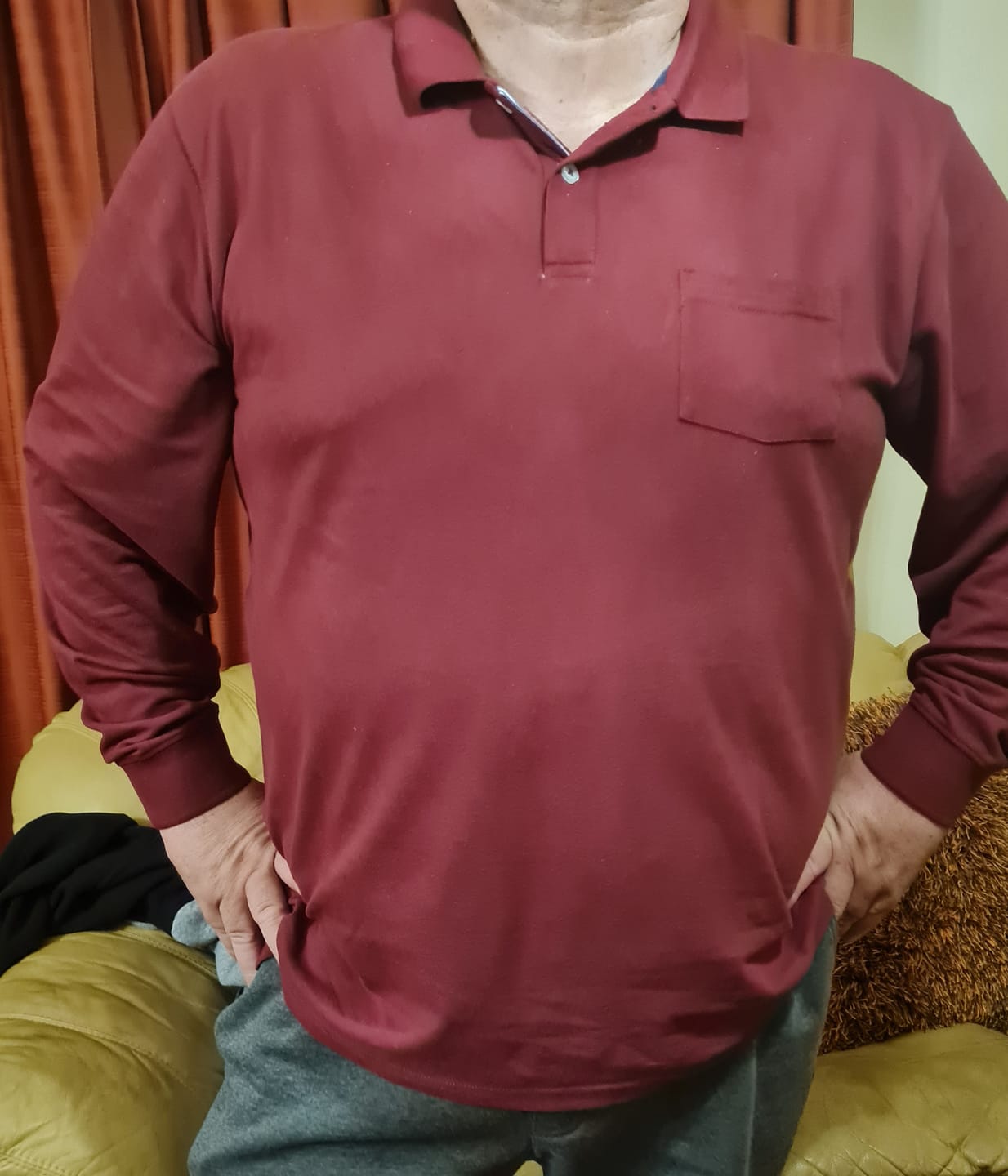 Customer photo review of Polera Piqué Manga Larga