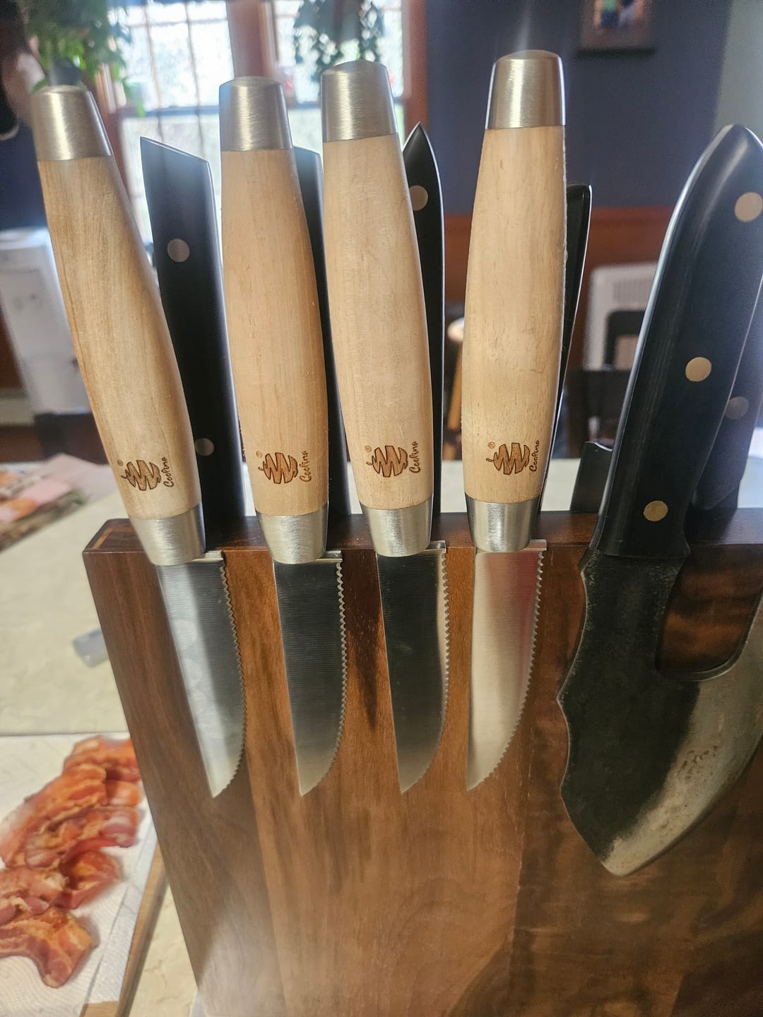 Customer photo review of Rustic Steak Knives