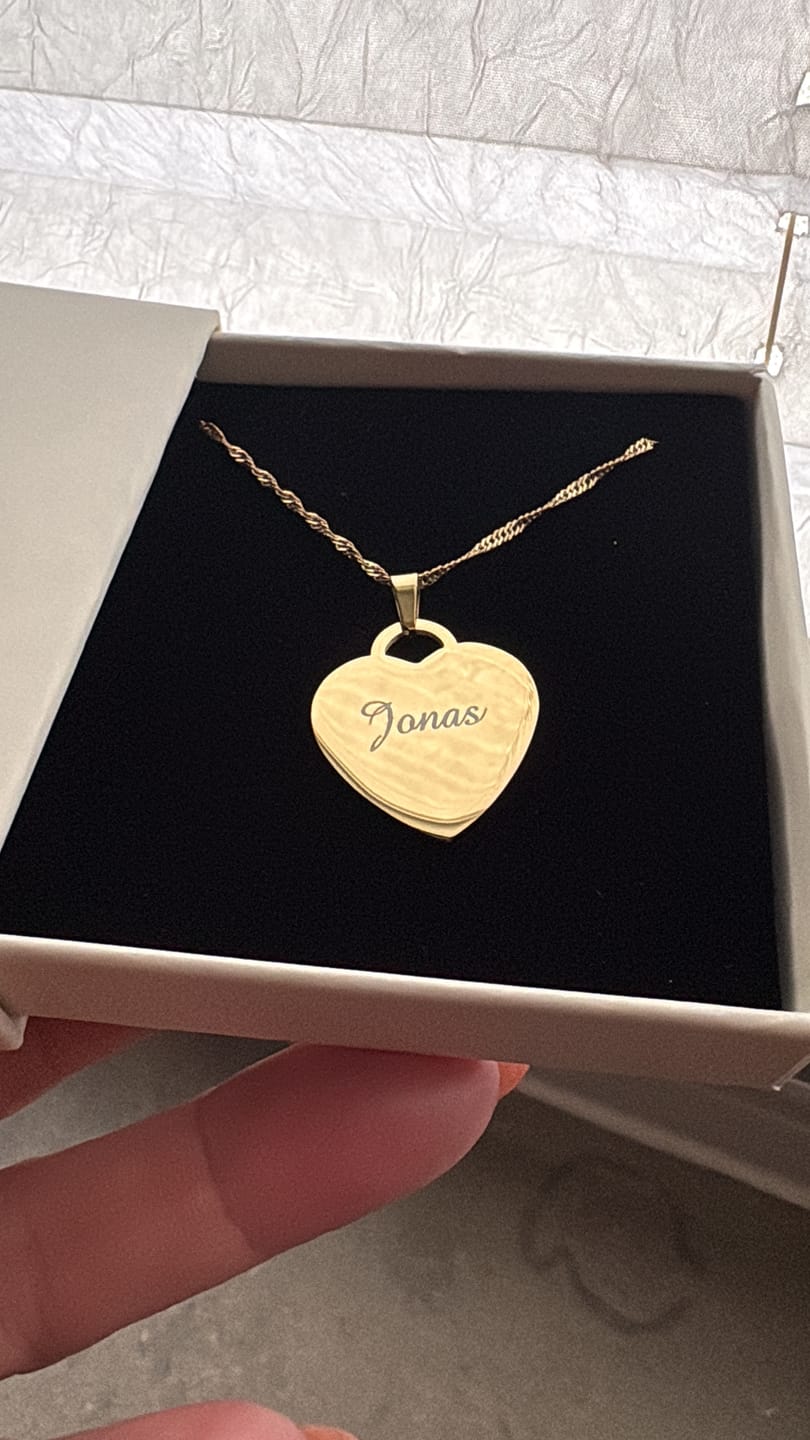 Customer photo review of Pave Flower Kette 14K Vergoldet
