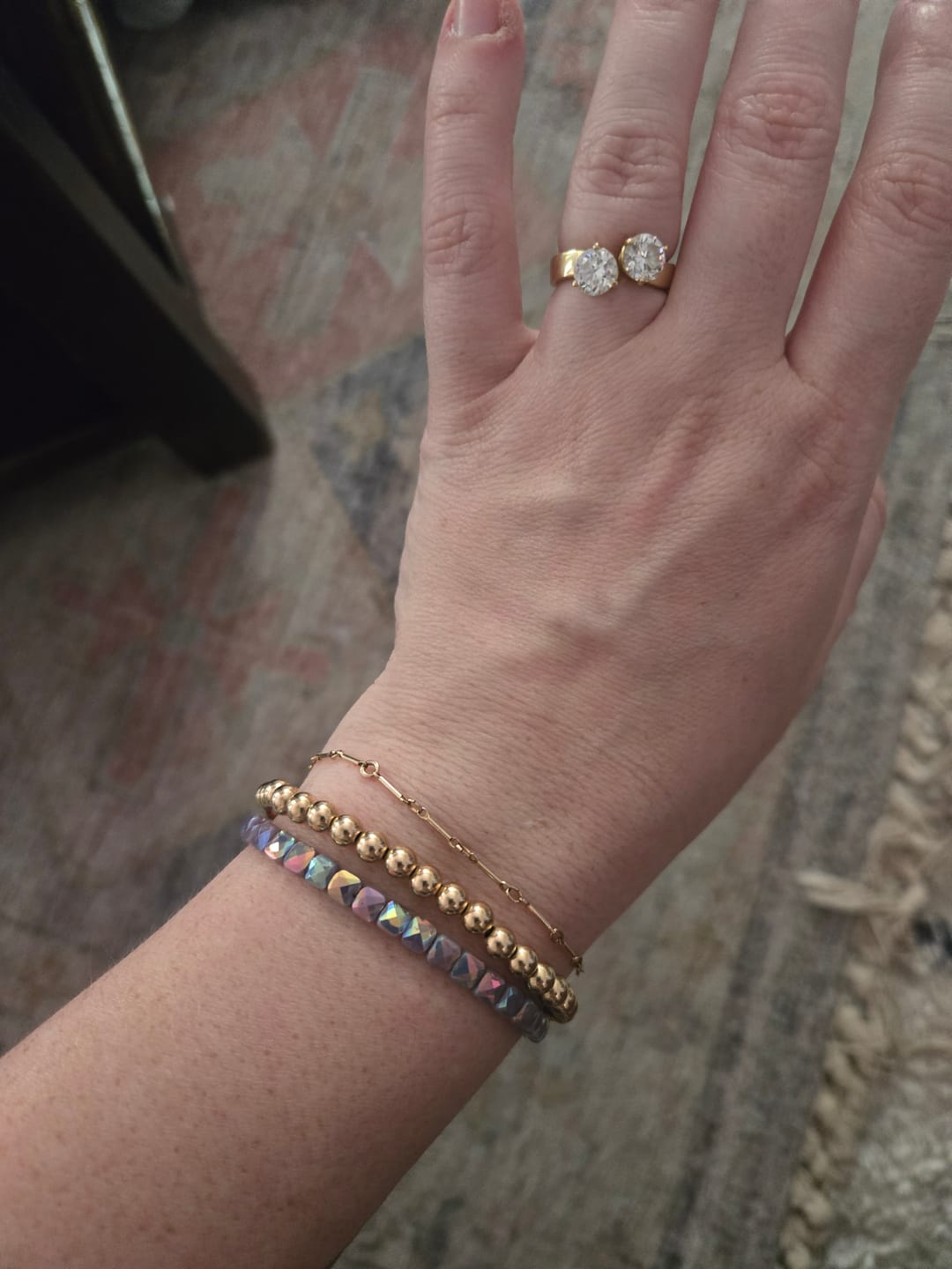 Customer photo review of Lyra Mom + Mini Bracelet Set (4MM Beads)
