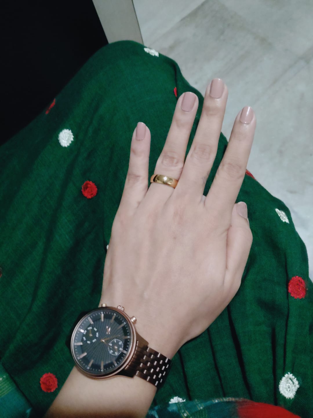 Customer photo review of Bold Gleam Classic Dome Ring
