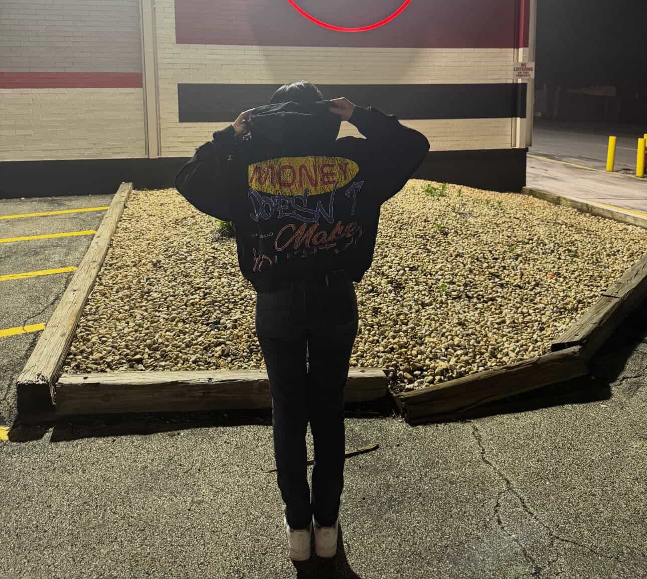 Customer photo review of Beyond Money Hoodie