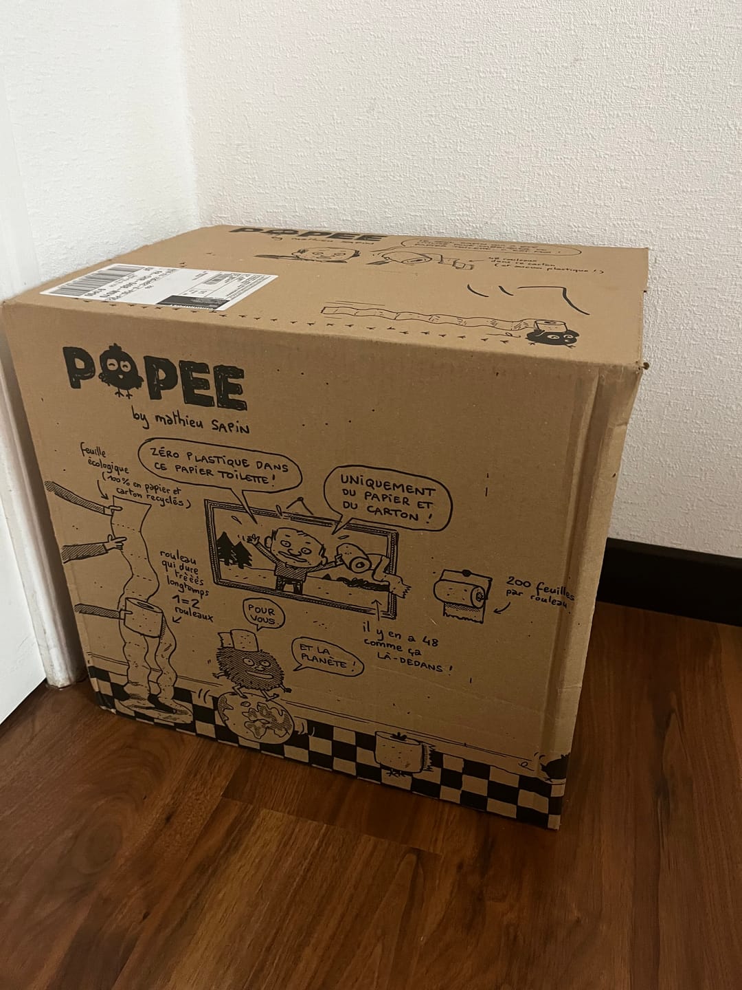 Customer photo review of PAPIER TOILETTE Zéro plastique - 48 rouleaux avec livraison offerte