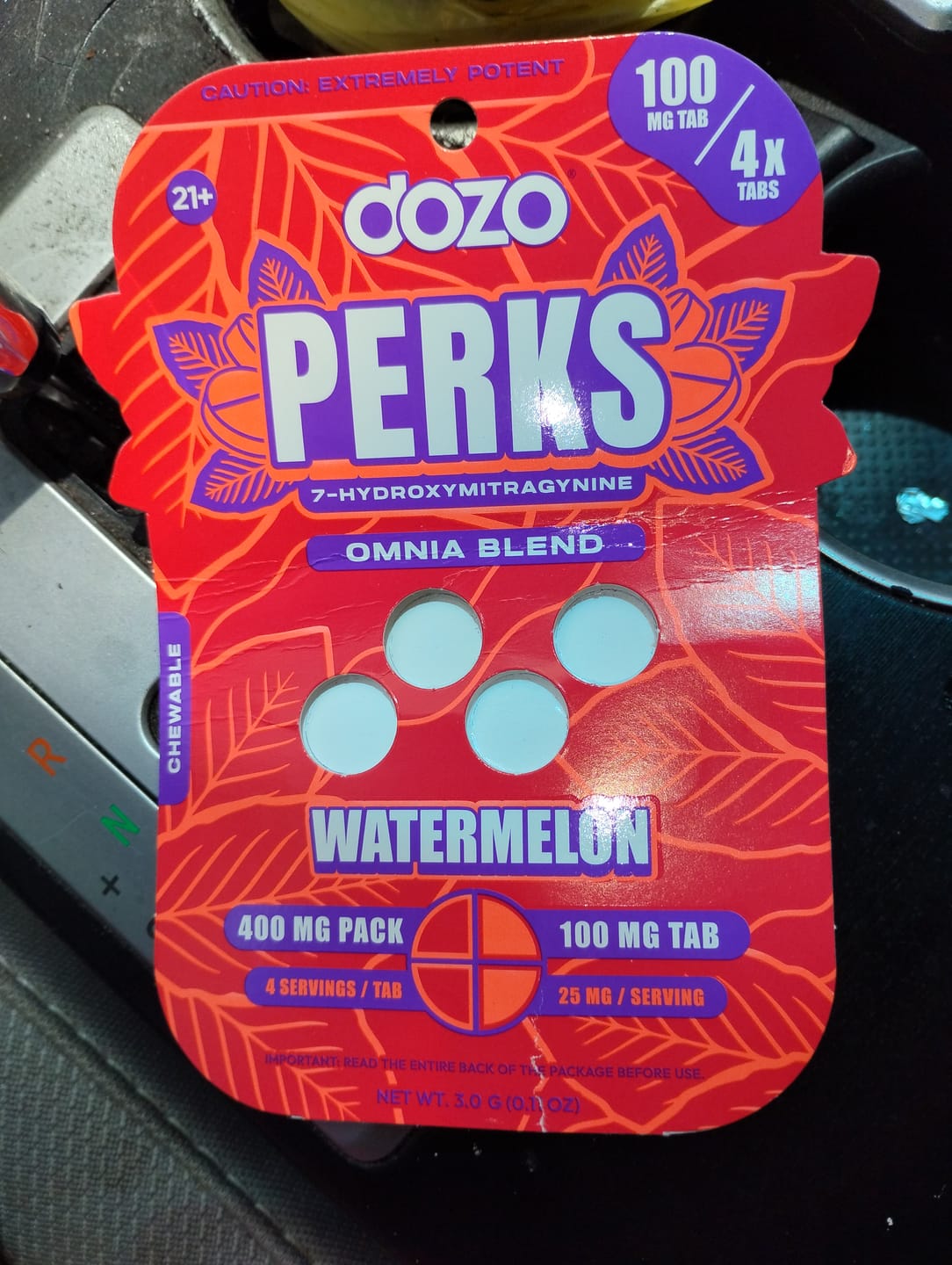 Customer photo review of Dozo PERKS  7-OH | 4ct (400mg per pack)