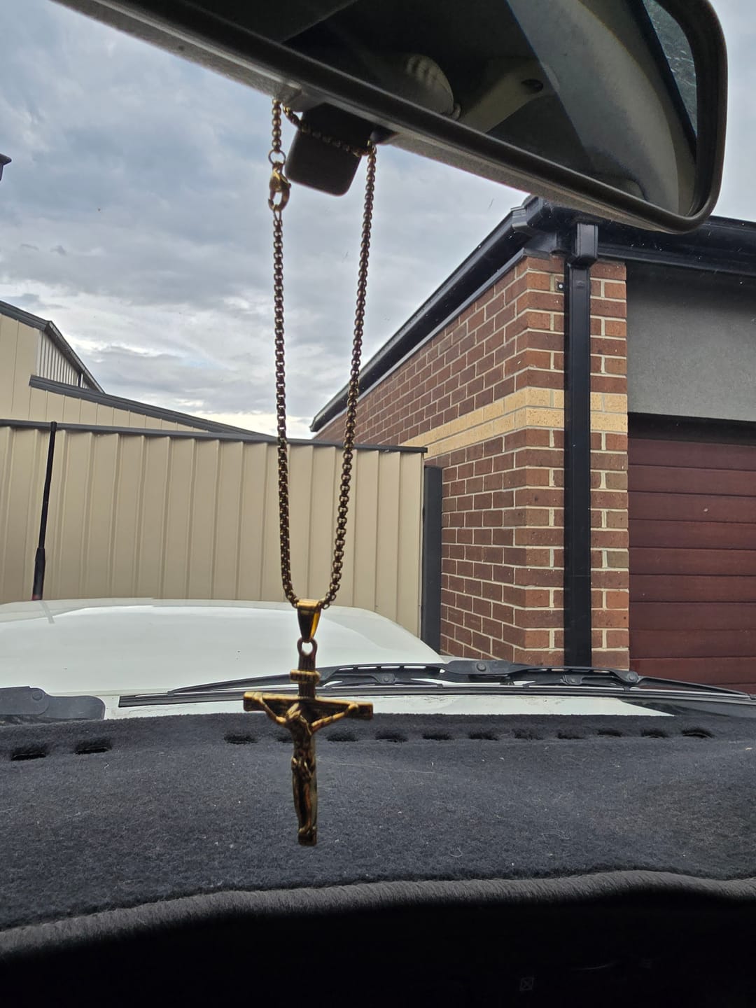 Customer photo review of FREE Today: Christ Jewelry Crucifix Pendant Charm Necklace