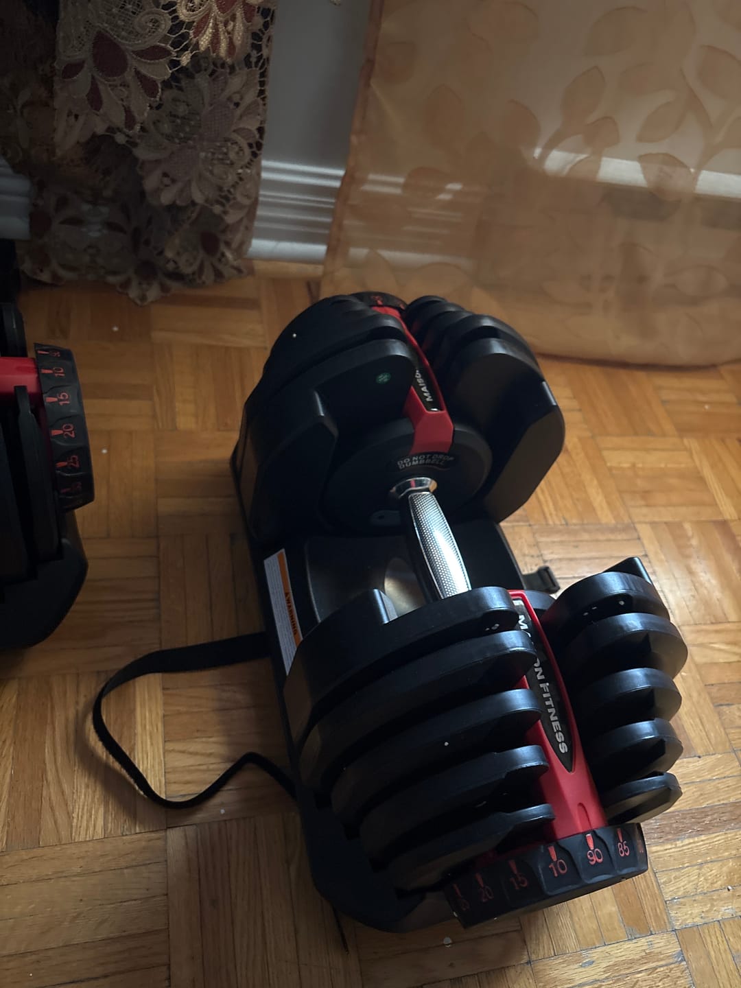 Customer photo review of 1090 Adjustable Dumbbells Set Of Two