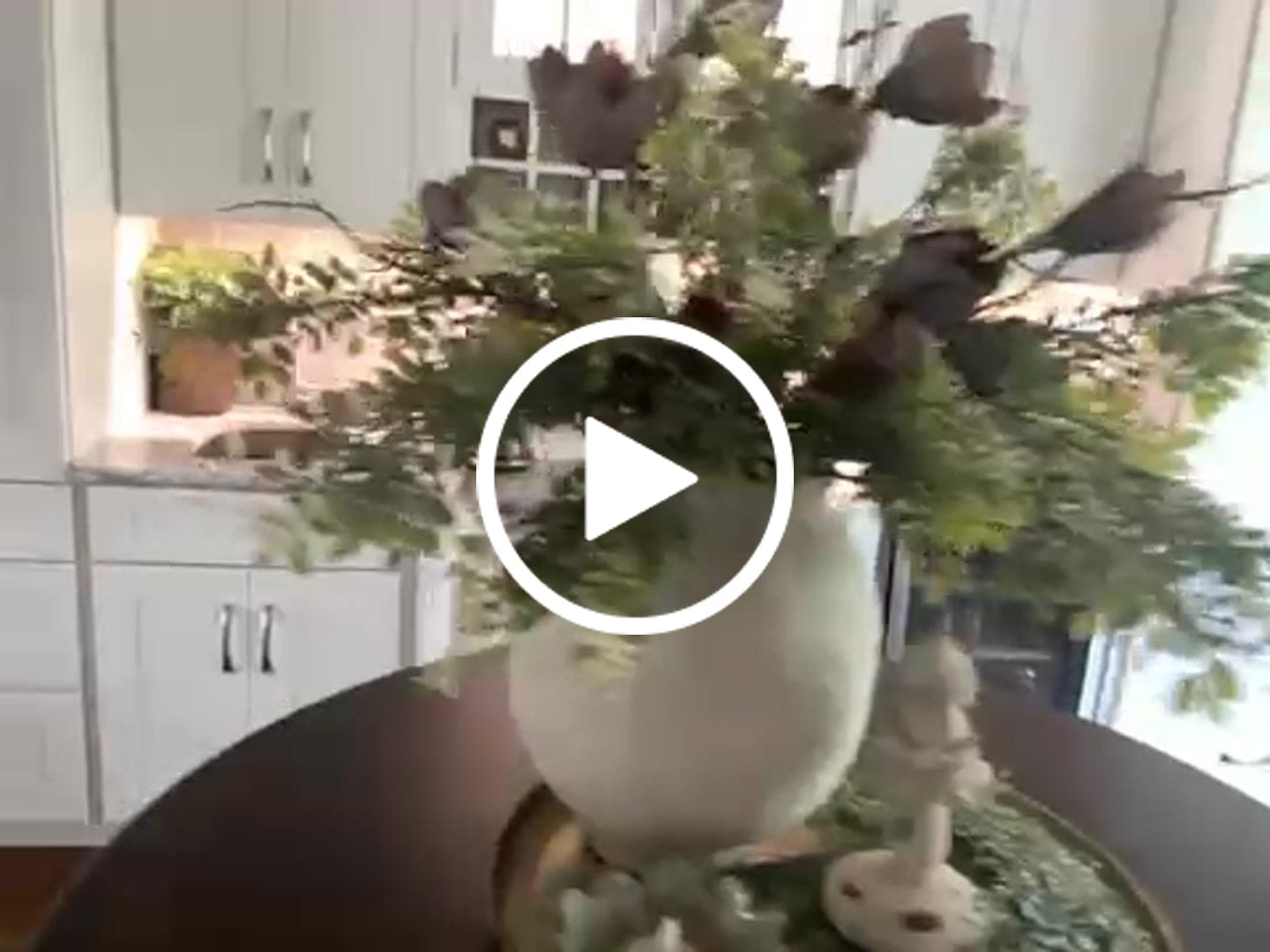 Customer video review of Whispering White Berry Stem
