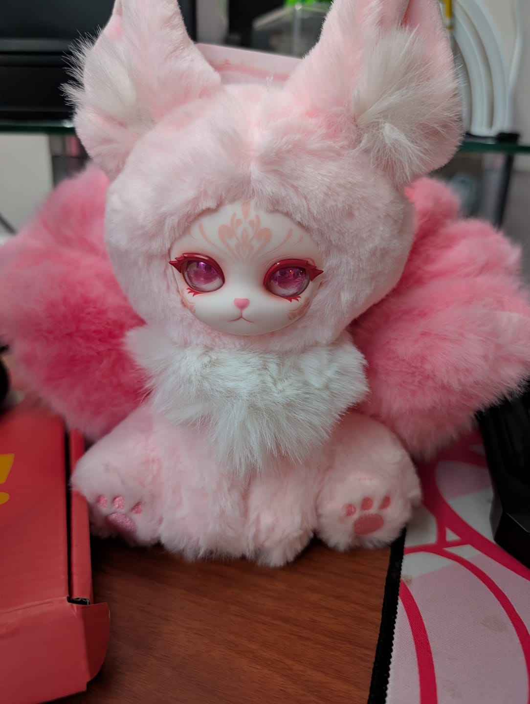 Customer photo review of Auspicious Nine Tails Records Series Plush Blind Box