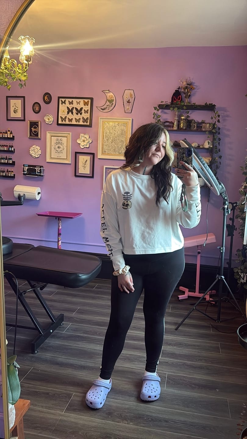 Customer photo review of Raise Hell Sleep Well Long Sleeve