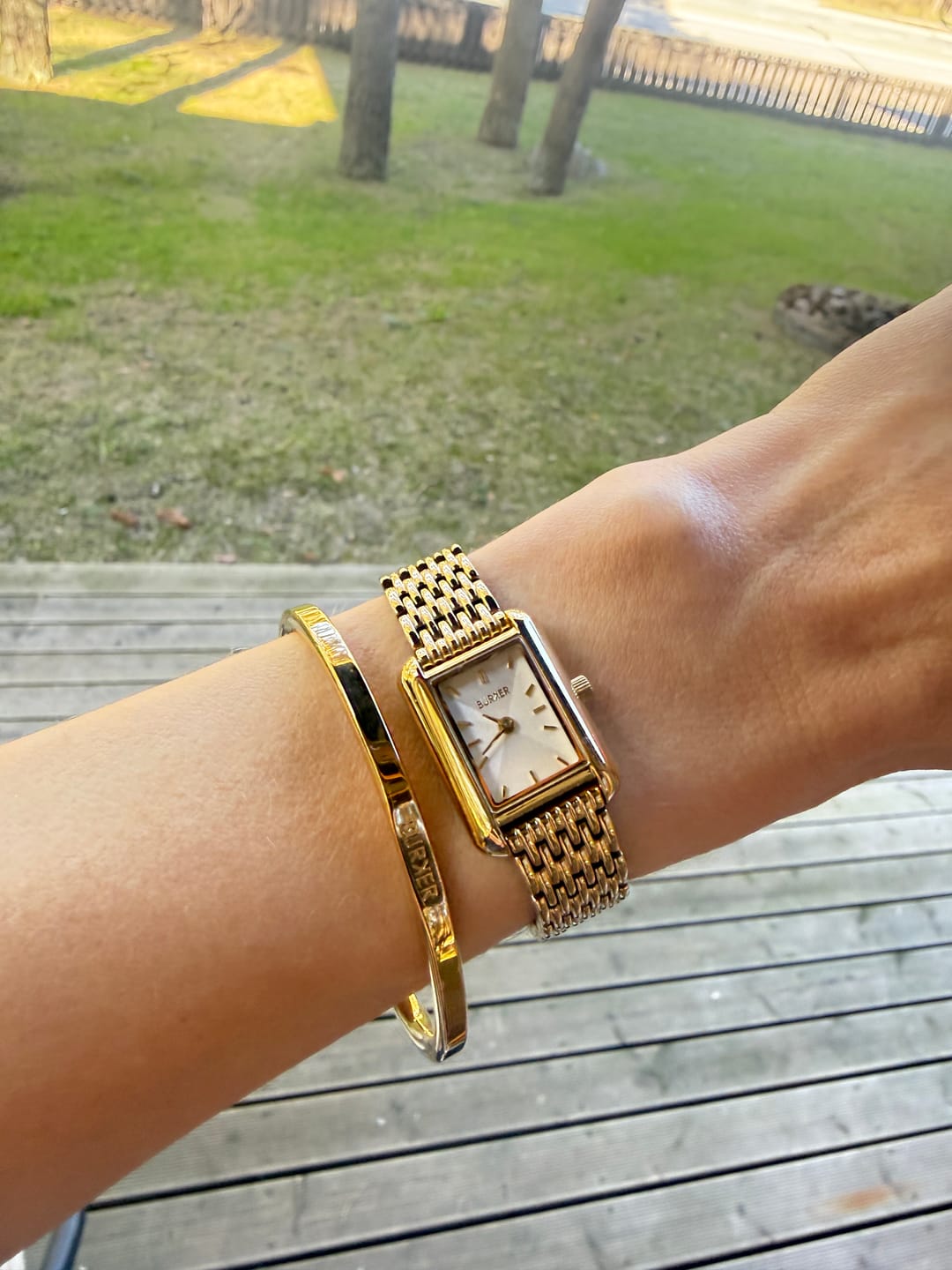 Customer photo review of Olivia Petite Gold White