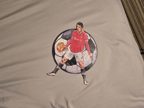 Customer photo review of Cristiano Ronaldo - Wooden Puzzle