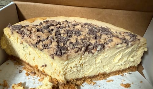 Customer photo review of Salted Caramel Cheesecake