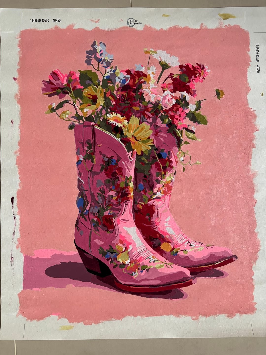 Customer photo review of Cowboylaarzen met bloemen