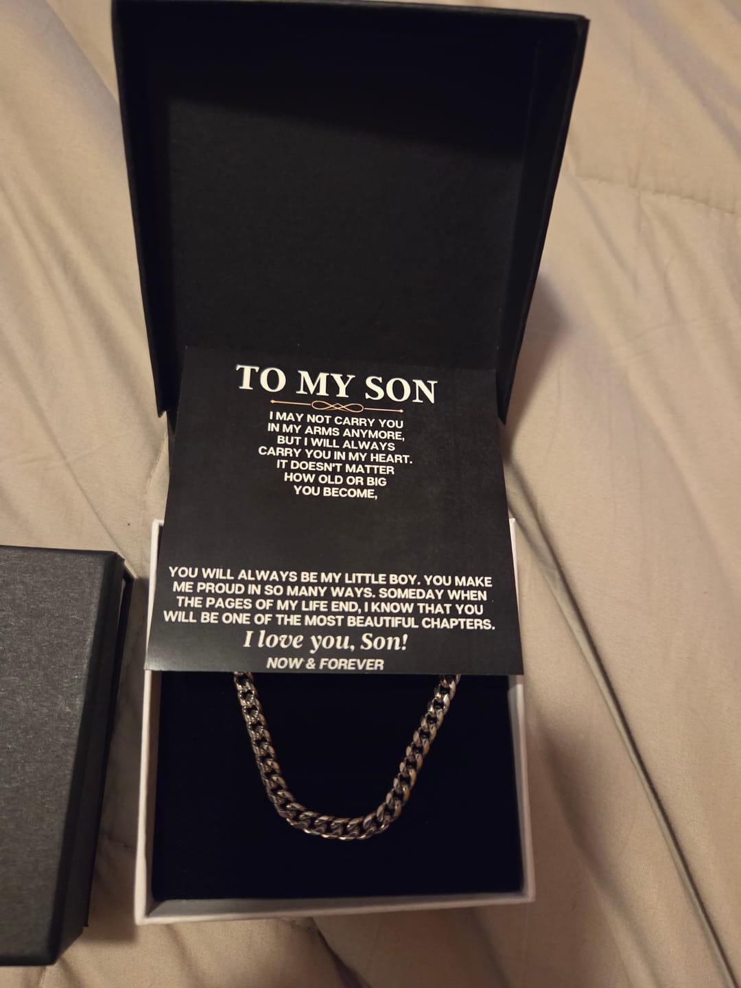 Customer photo review of To My Son - You Make Me Proud - Gift Set - SS270