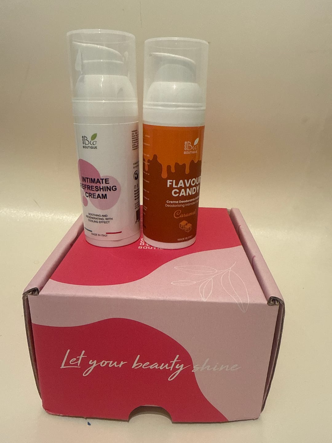 Customer photo review of Crema Íntima Blanqueadora