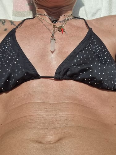 Customer photo review of Collana con cristallo Aura™