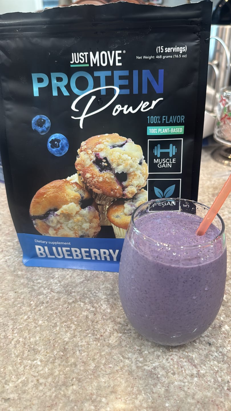 Customer photo review of Blueberry Muffin Protein