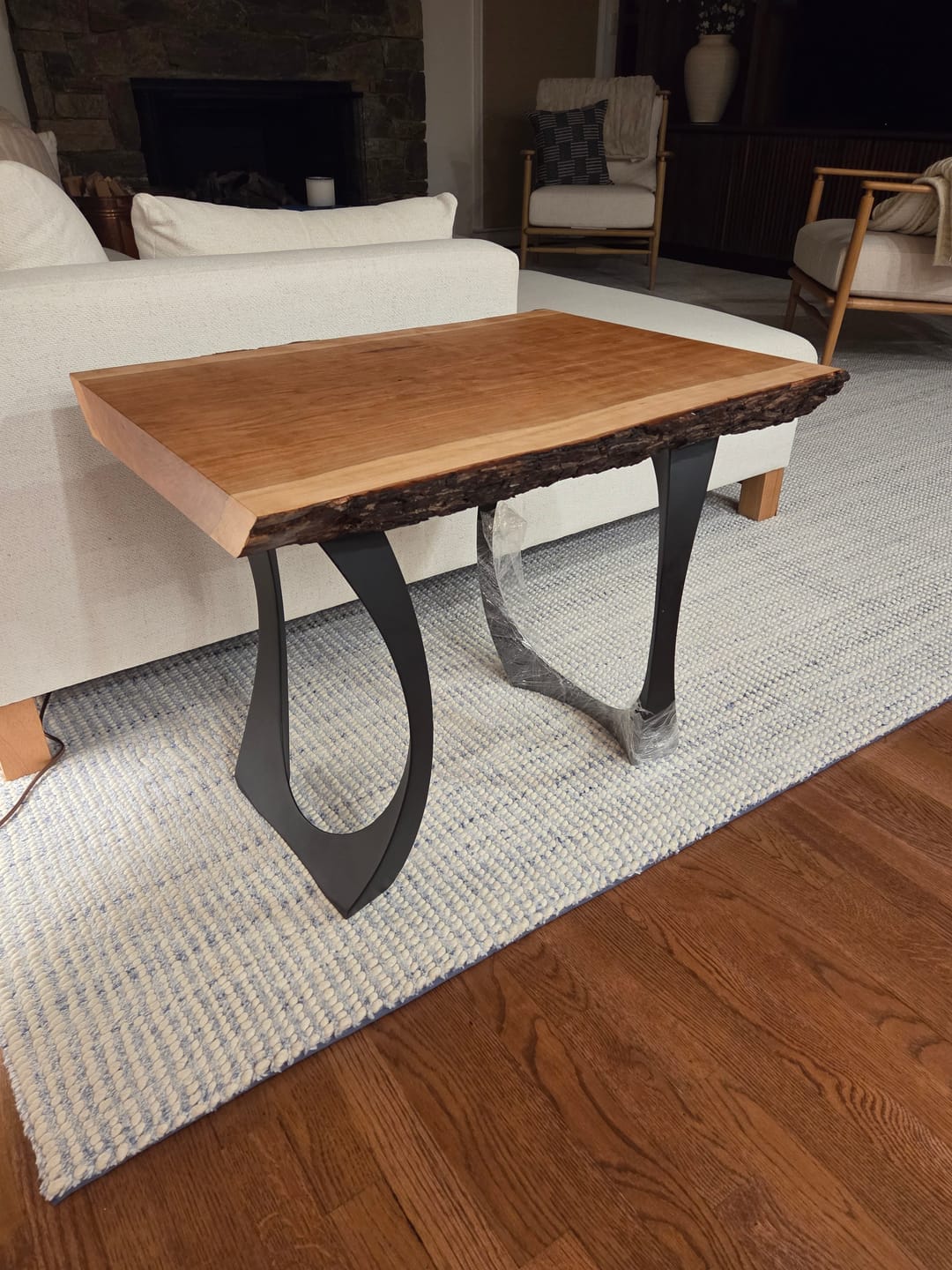 Customer photo review of End Table Legs 218 Cleo 20" H Unique Metal Furniture