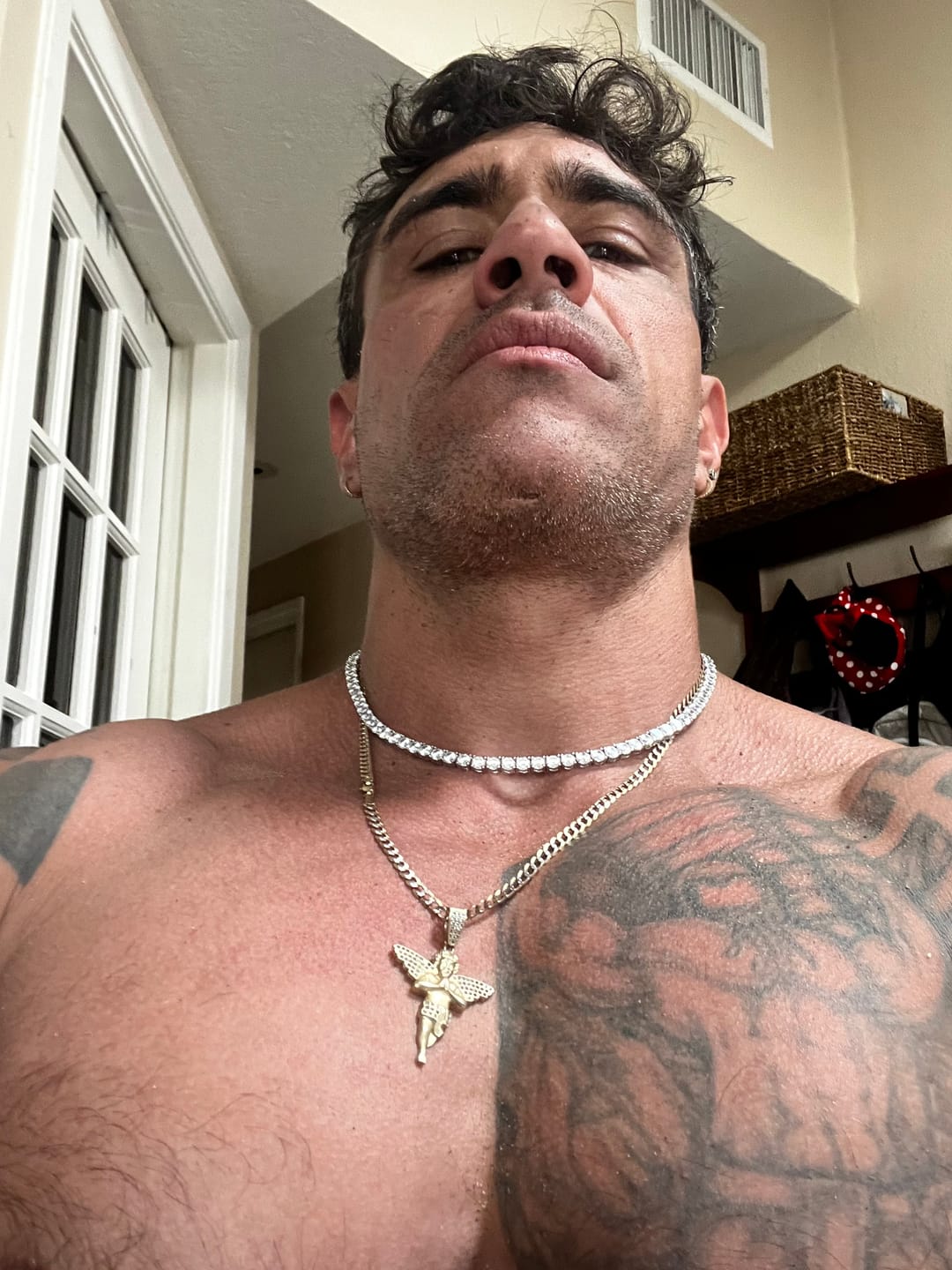Customer photo review of 1.5mm Diamond Tennis Chain - 14k White Gold