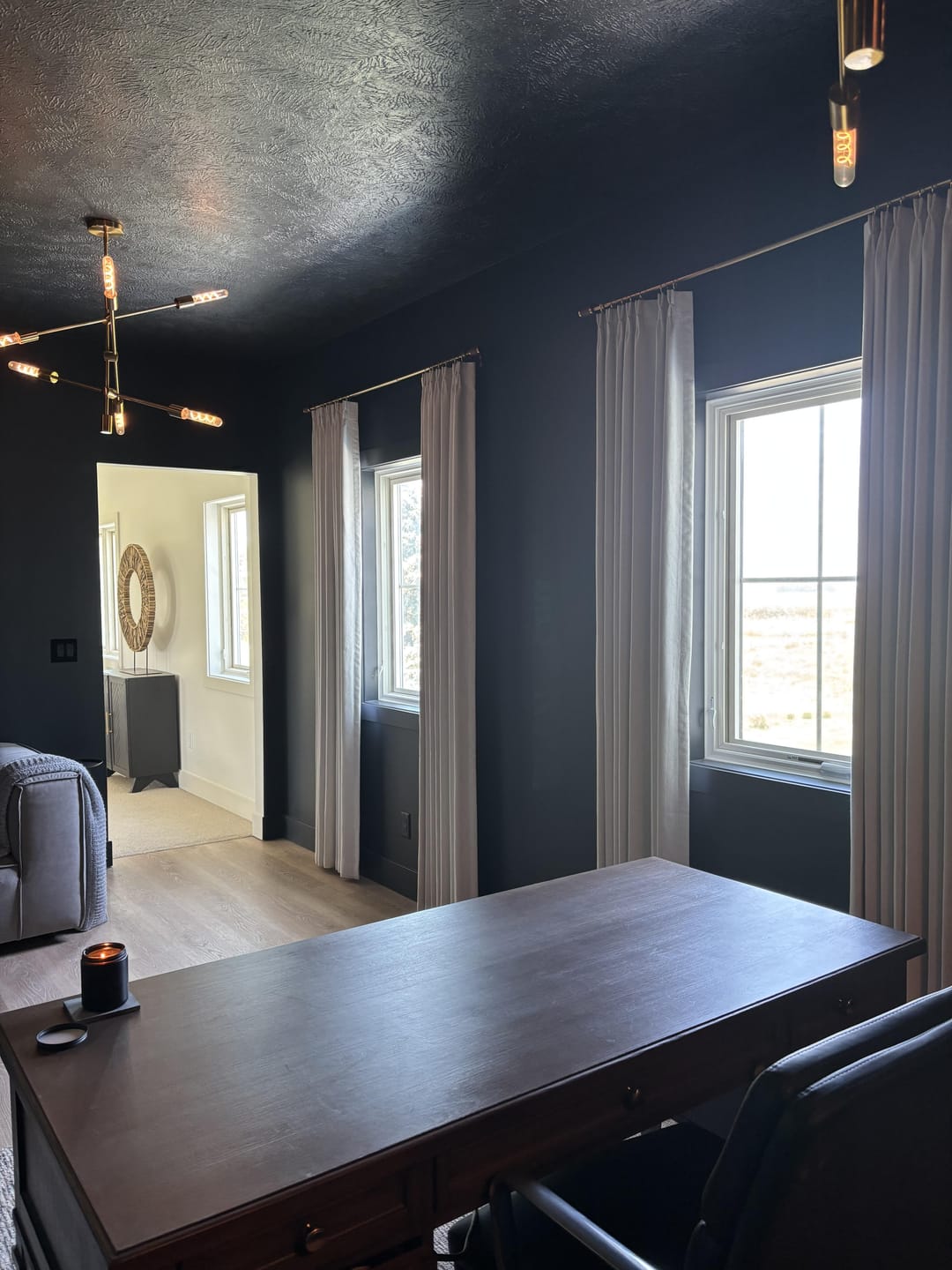 Customer photo review of 43 Color Natural Linen Blend Curtains – Blackout & Thermal Insulated Drapes for Living Room & Dining Room (Zen)