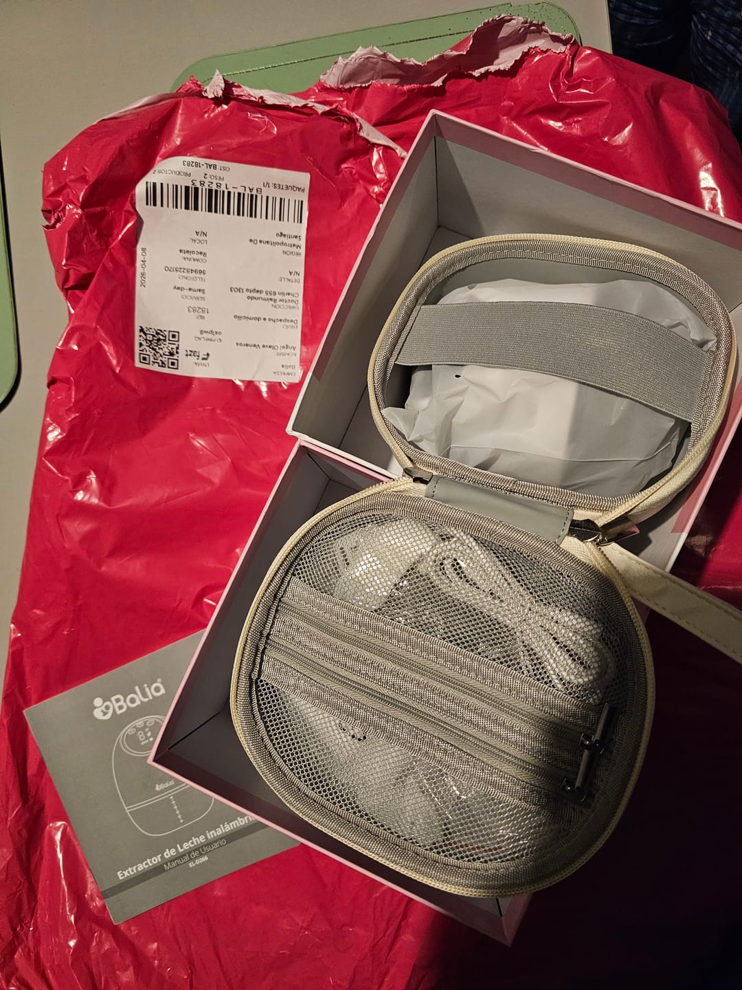 Customer photo review of Extractor de leche inalámbrico