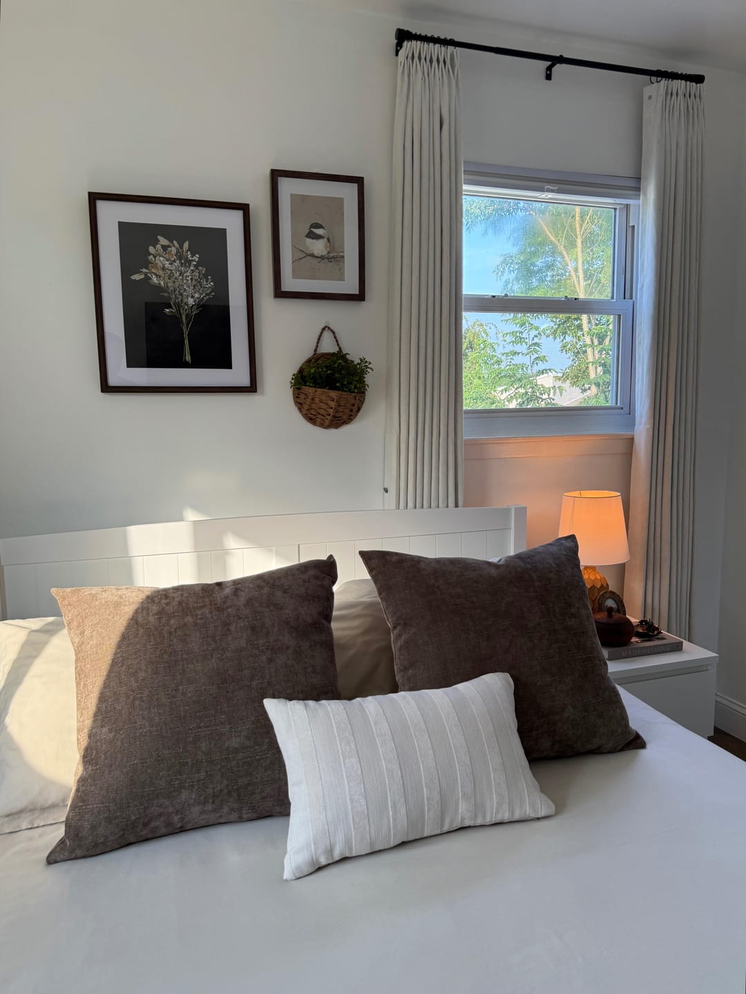 Customer photo review of 43 Color Natural Linen Blend Curtains – Blackout & Thermal Insulated Drapes for Living Room & Dining Room (Zen)