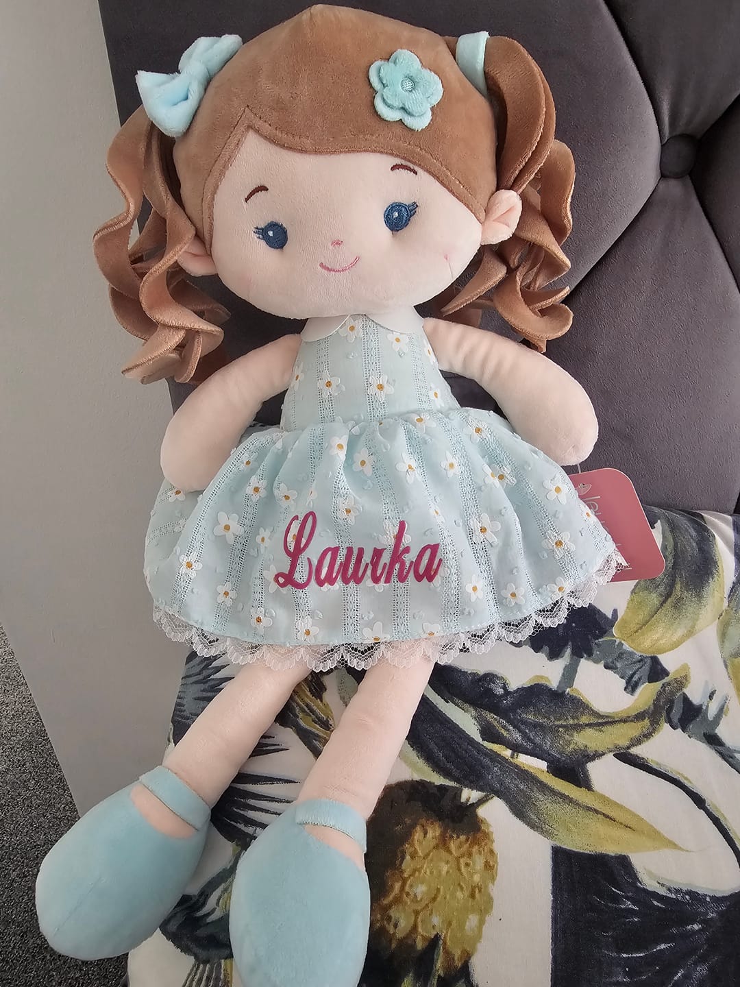 Customer photo review of Leyadoll Soft Plush Personalized Leya Doll, My First Baby Doll