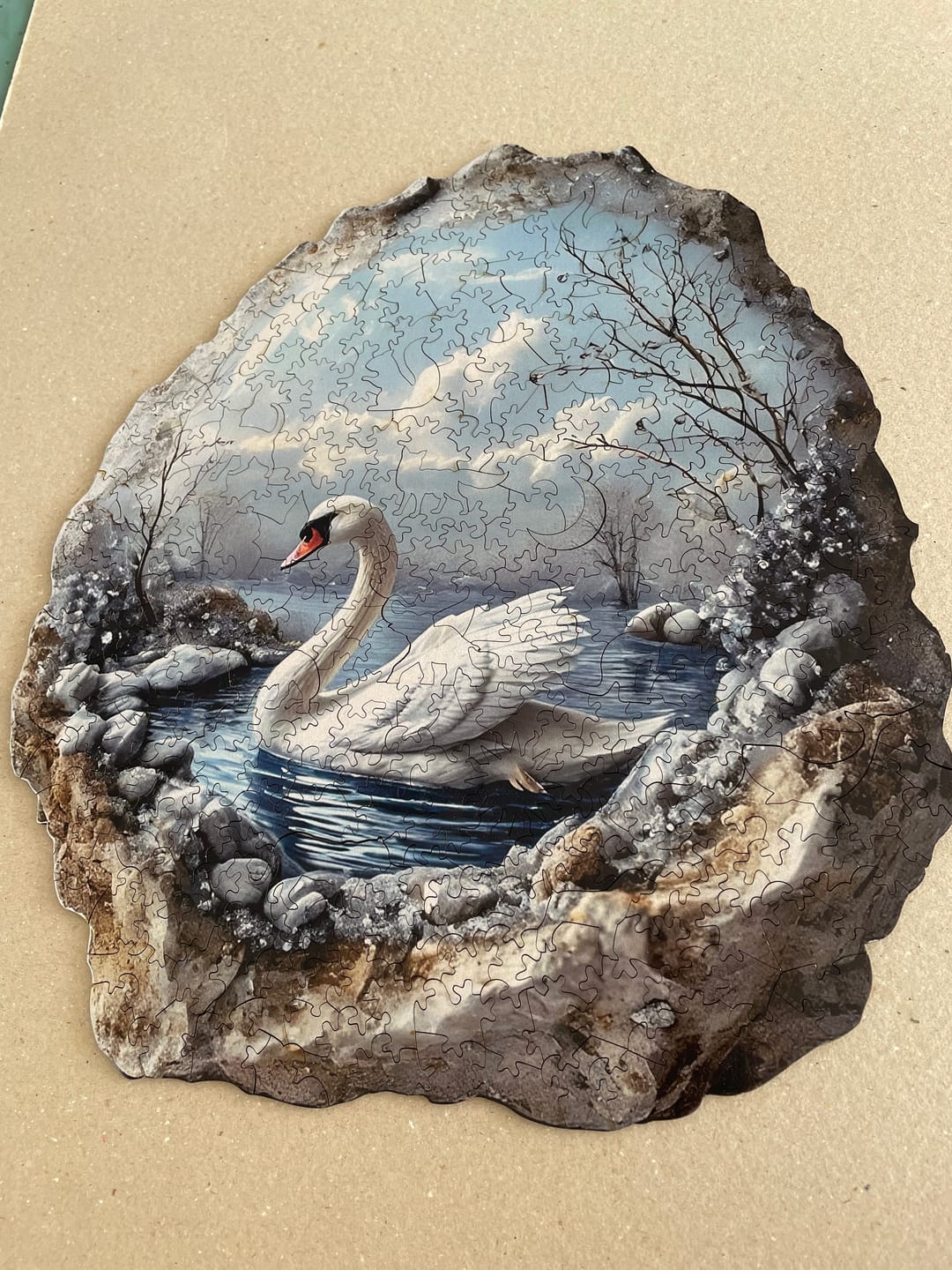 Customer photo review of Kristal Kuğu  - Ahşap Puzzle