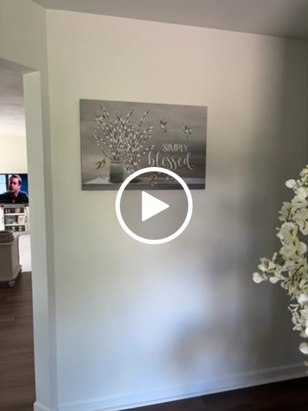 Customer video review of Simply Blessed Wall Art Canvas - Christian Wall Art