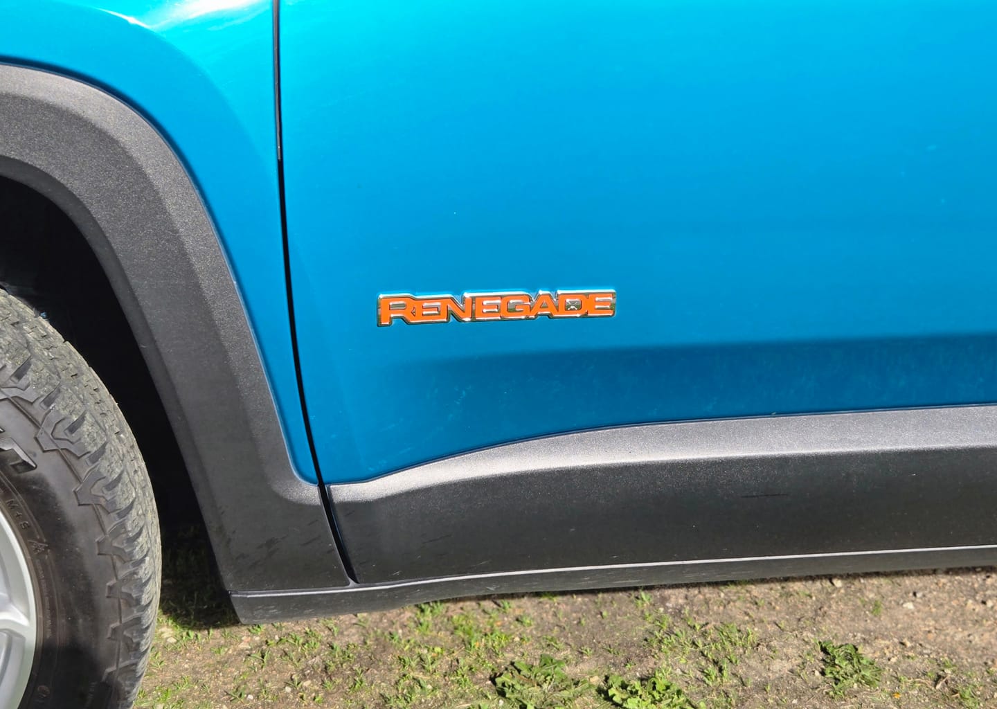 Customer photo review of RENEGADE Door Emblem Overlay Decal Set | Fits 2015 and newer models