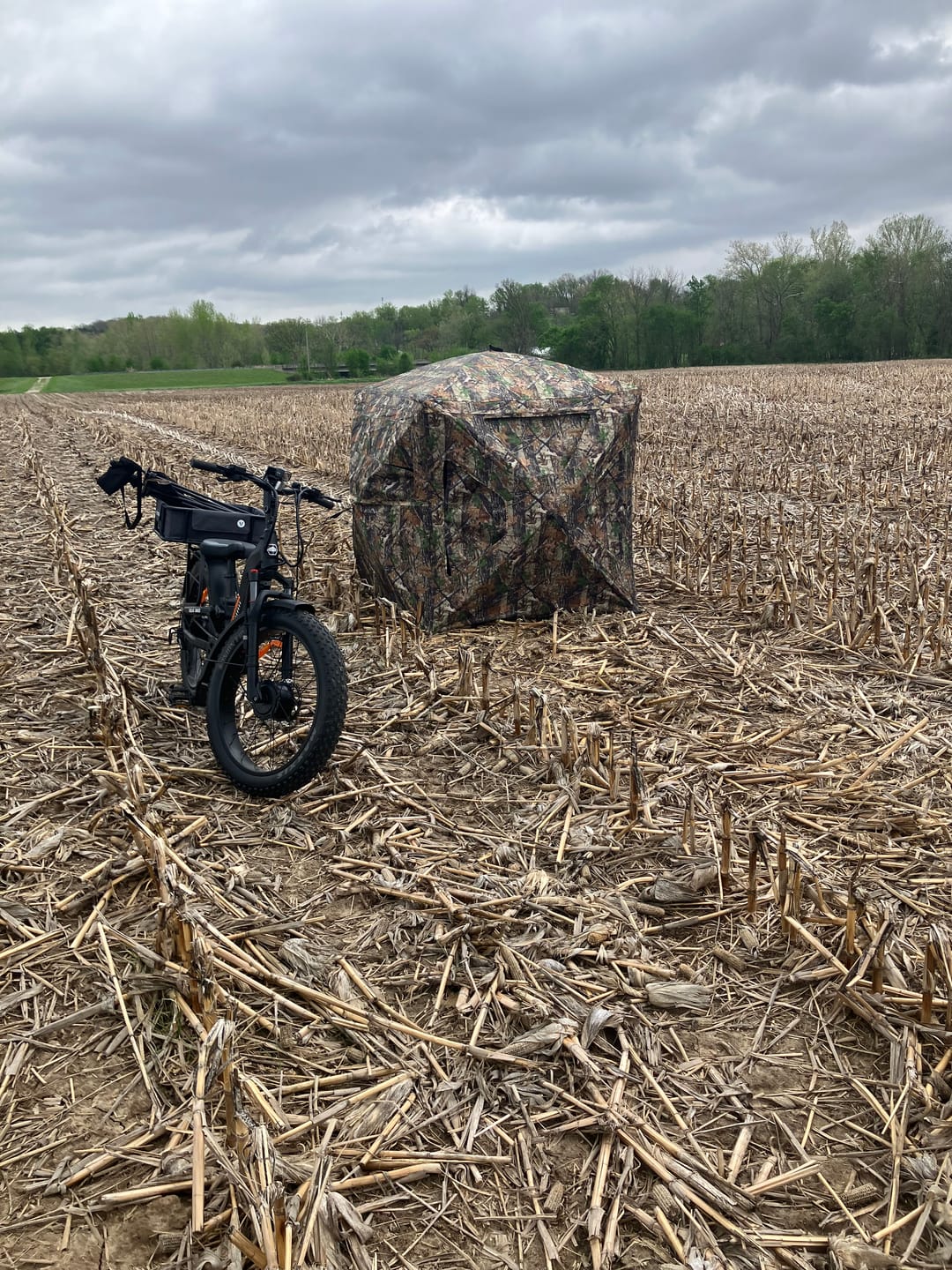 Customer photo review of VisST 270° See Through Ground Blinds | Pop Up Portable Blinds for 2 3 Person Deer Hunting with Silent Magnetic Door
