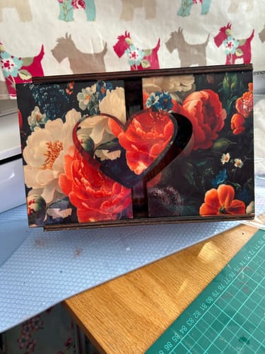 Customer photo review of 3 Wooden box laser cut svg file