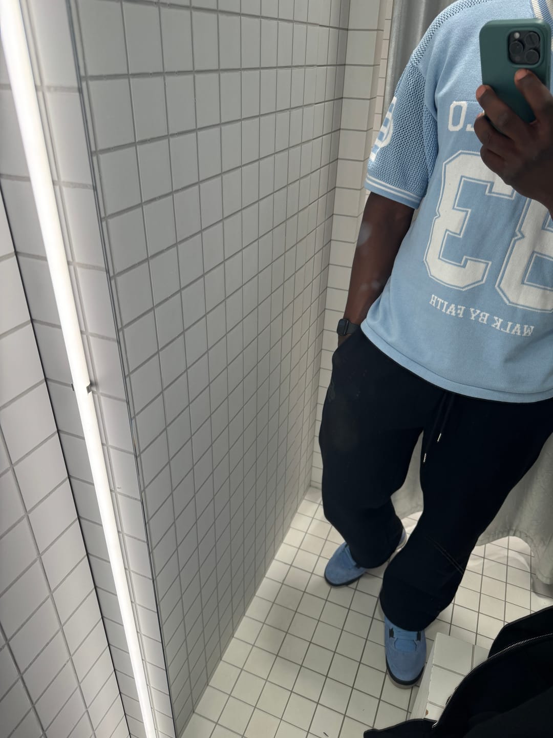 Customer photo review of God’s Timing 83 knit Jersey - Light Blue