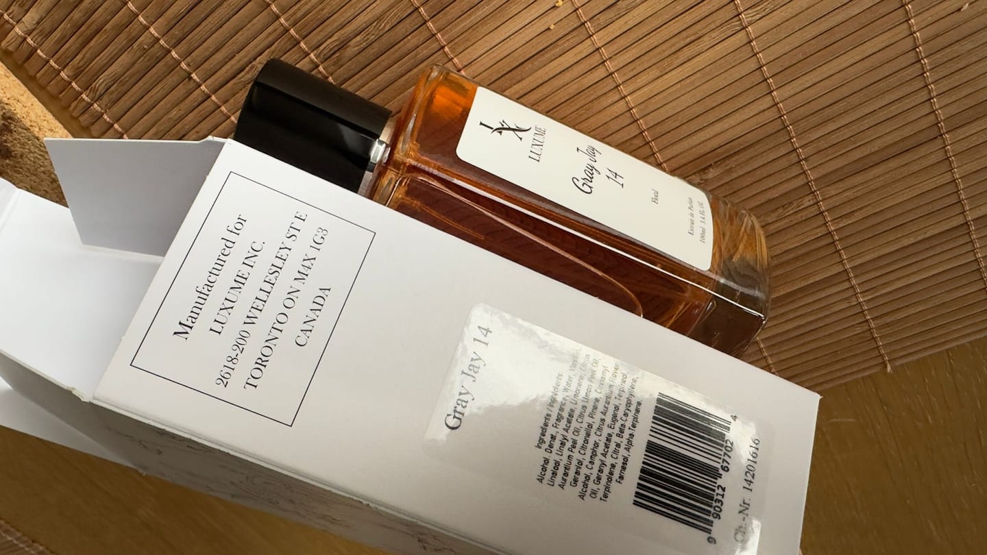Customer photo review of #14 Gray Jay | Inspired by Kilian Love, Don't Be Shy