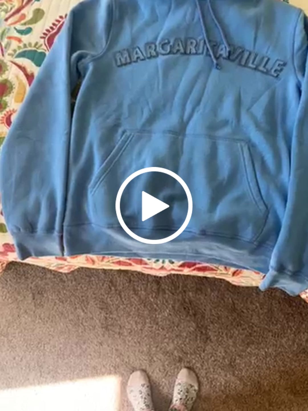 Customer video review of Margaritaville Pull Over Applique Hoodie