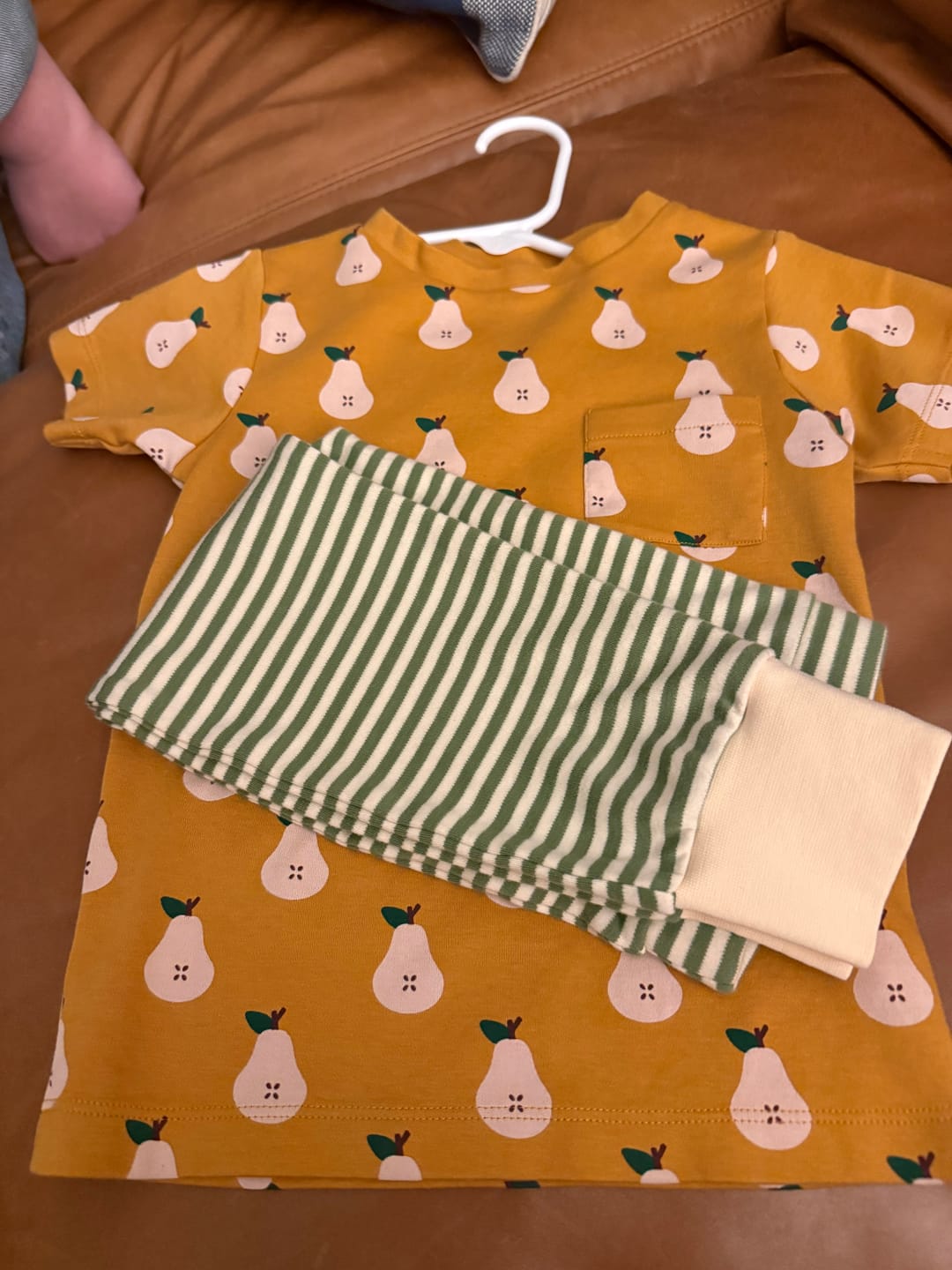 Customer photo review of Summer Pears Organic T Shirt & Jogger Playset