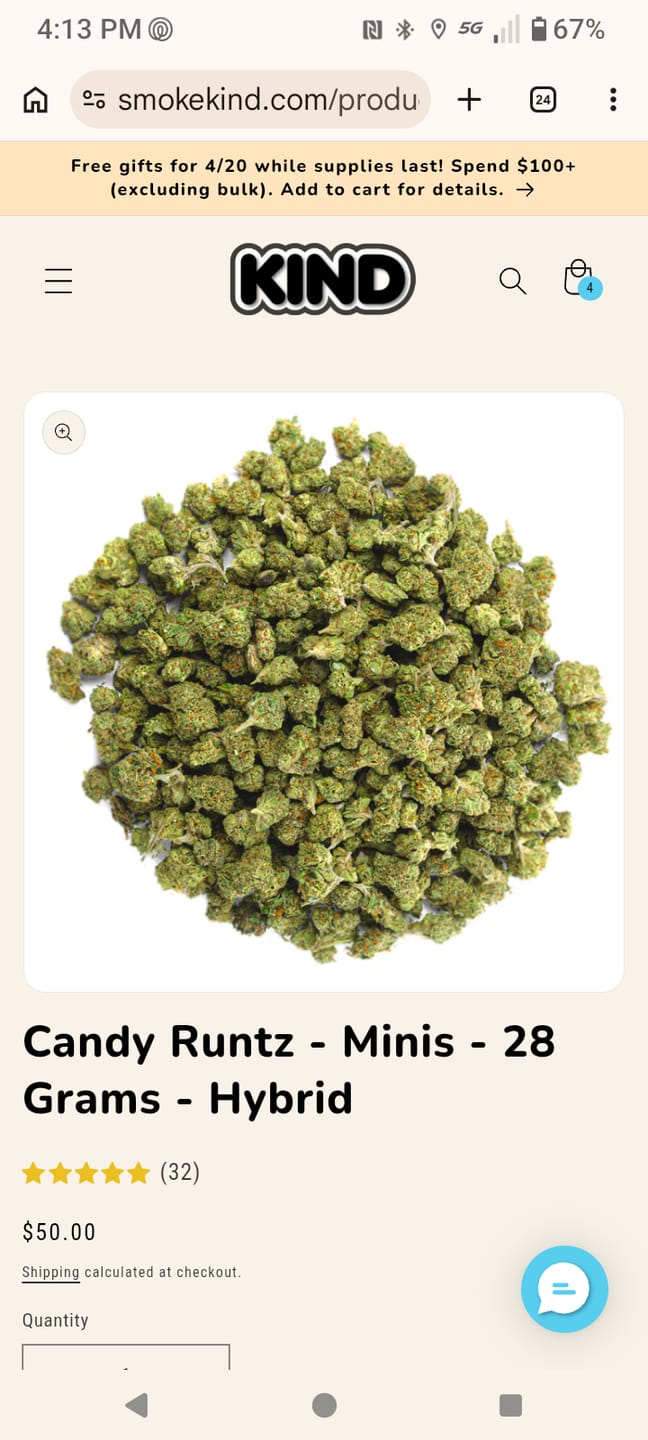 Customer photo review of Blue Dream - Minis - 28 Grams - Sativa