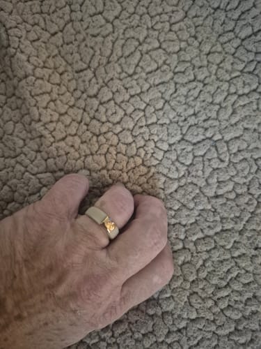 Customer photo review of MetalInfinity Collection - Women's Silicone Rings with Metal - Patented Design